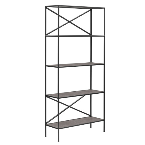 Стеллаж KARIN-800, черный, керамика антрацит