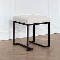 Пуф OMEGA, черный, Слоновая кость