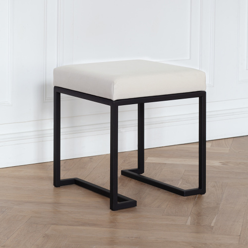 Пуф OMEGA, черный, Слоновая кость