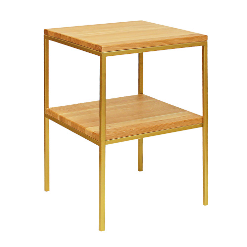 Cтолик журнальный NORMAN, золотой/дуб