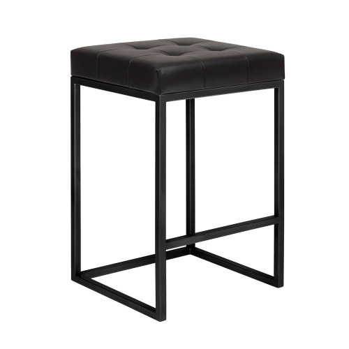 Стул полубарный SOHO, черный, экокожа Black