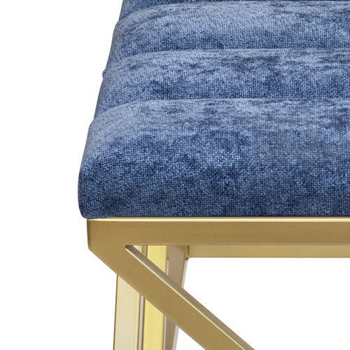 Банкетка ZUMA, золотая, Steel Blue, Bulon, 110*40*43,5 фото 4