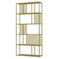 Стеллаж SOHO, золотой, ЛДСП Робиния