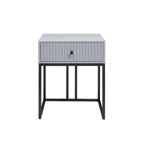 Тумба VERONA, черная, МДФ Pearl Grey, 53*45*62