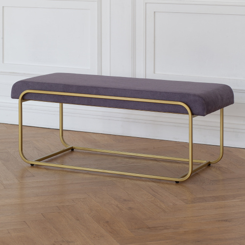 Банкетка SIENA, золотая, ANTRACITE, 108*42*44 фото 2