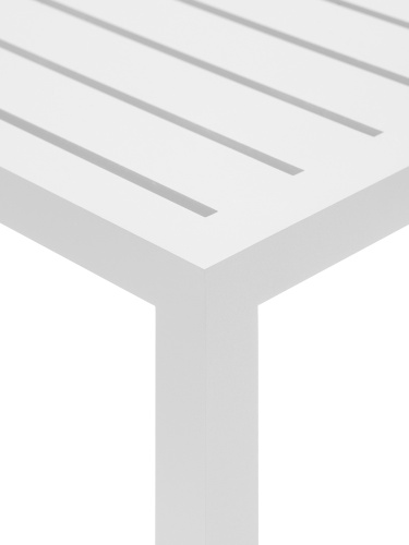 Стол уличный кофейный CAPRI, белый, 44*44*40 фото 4