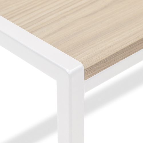 Стол письменный Rimini, белый, ЛДСП Дуб Натуральный, 120*65*75 фото 14