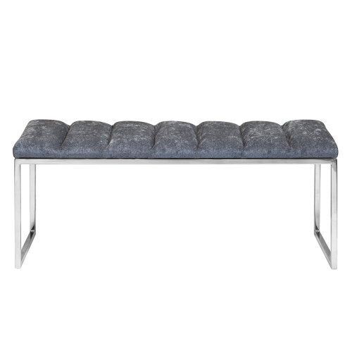 Банкетка ALBA, н/ж сталь, Steel Grey, Bulon, 110*40*43,5 фото 4