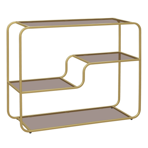 Консоль SIENA, золотая, бронзовое стекло, 100*35*81 фото 4