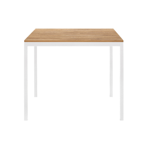 Стол обеденный SMART 900, белый, ЛДСП Дуб Канзас, 90*65*75 фото 2