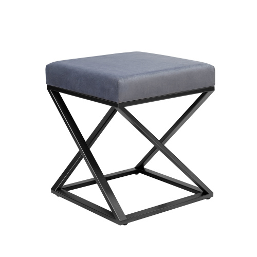 Пуф Chelsea, черный, Light Blue, 40*40*45 фото 7