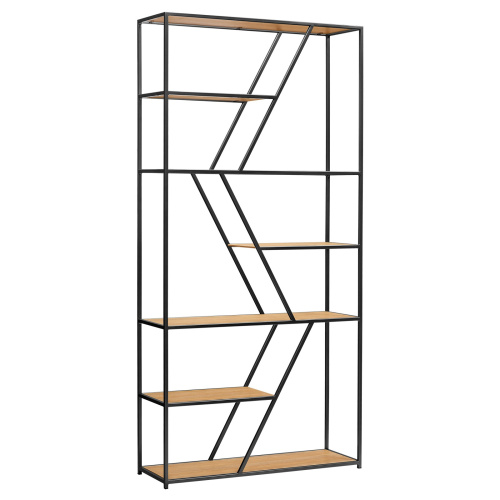 Стеллаж ARNETTA, черный, Робиния, 90*30*192