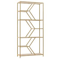 Стеллаж MALTA MINI, золотой, керамика Ivory