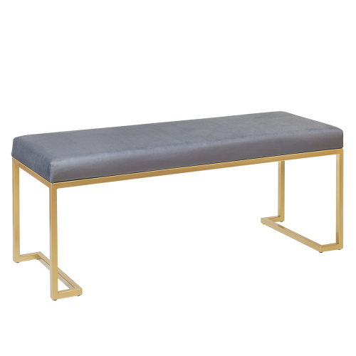 Банкетка OMEGA, золотая, Light Blue, 110*40*45 фото 7