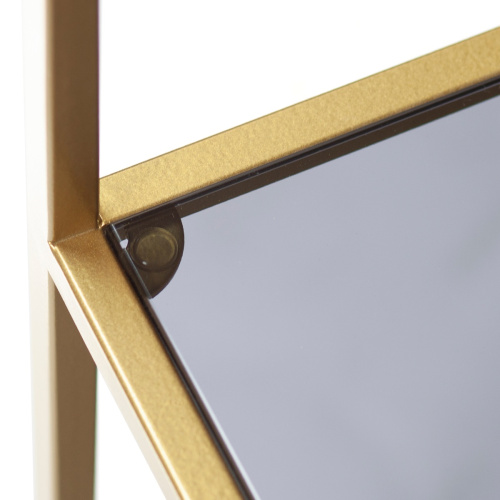 Стеллаж KARIN, золотой, стекло, 55*30*175 фото 11