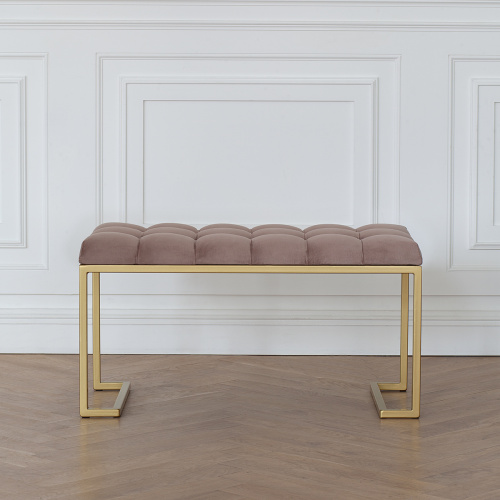 Банкетка OMEGA MINI, золотая, Mocco, каретка фото 4