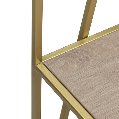 Стеллаж OSLO MINI, золотой, ЛДСП Дуб Каселла фото 12