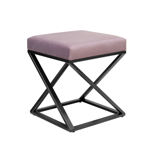 Пуф Chelsea, черный, Dusty Pink фото 7