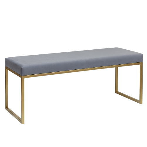 Банкетка ALBA, золотая, Light Blue, 110*40*45 фото 2