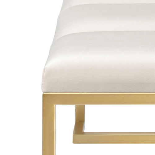 Банкетка OMEGA MINI, золотая, Ivory, Bulon 85*40*43,5 фото 5