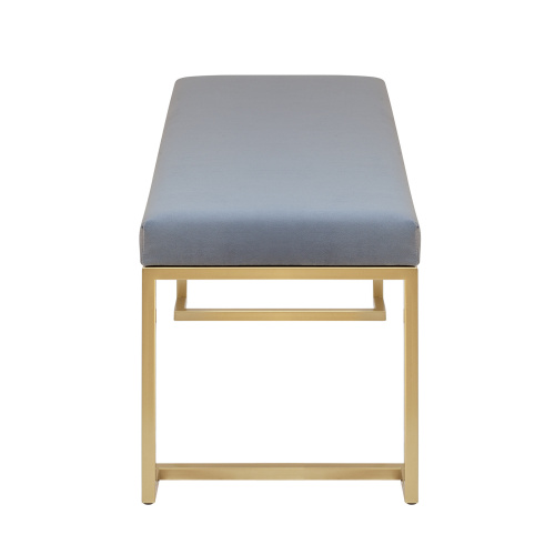 Банкетка OMEGA MINI, золотая, Light Blue, 85*40*45 фото 10