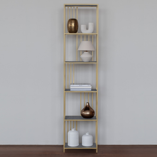 Стеллаж SOHO MINI, золотой, керамика Antracite фото 5