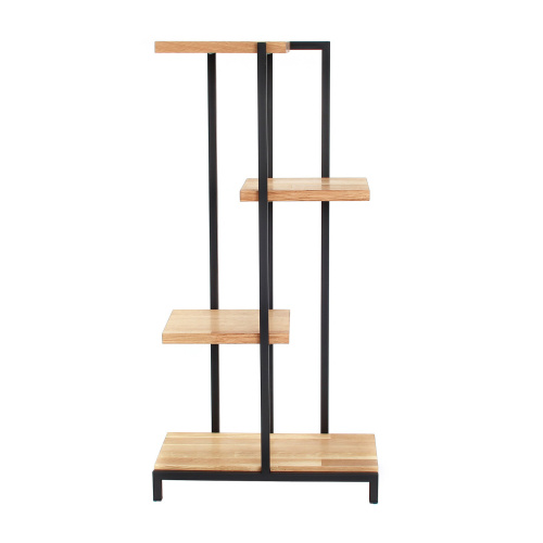 Стеллаж-подставка для цветов Loft 5, черный, 40*23*80 фото 4