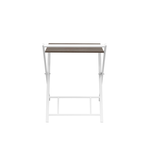 Стол складной компьютерный 600 мм, белый/дуб графит фото 4