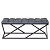 Банкетка ZUMA, черная, Steel Grey, Bulon, 110*40*43,5 
