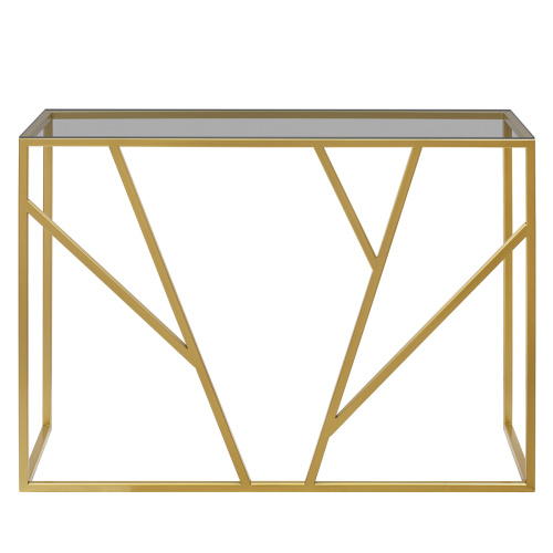 Консоль EVA, золотая, тонированное стекло фото 10