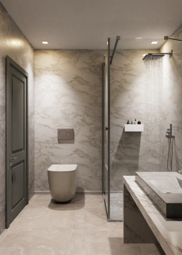 Полка для ванной комнаты CASA, 30 см, нерж. сталь, белая фото 3