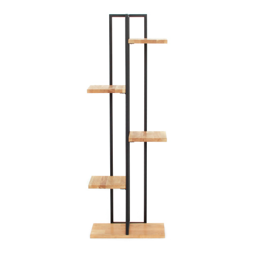 Стеллаж-подставка для цветов Loft 6, черный фото 2