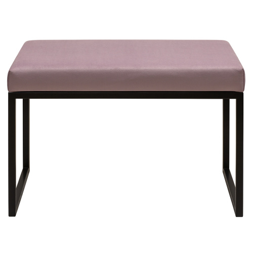 Банкетка ALBA SMART, черная, Dusty Pink, 65*35*45 фото 4