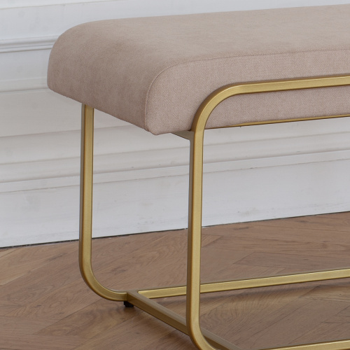 Банкетка SIENA, золотая, CHAMPAGNE, 108*42*44 фото 3