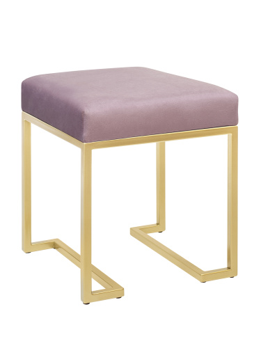 Пуф OMEGA, золотой, Dusty Pink, 40*40*47