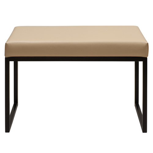 Банкетка ALBA SMART, черная, экокожа Light Beige фото 4