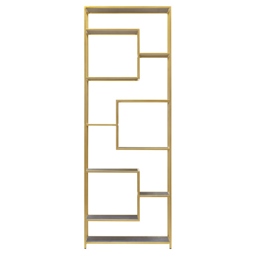 Стеллаж OLIVIA, золотой, керамика антрацит фото 2