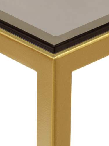 Консоль JAQLENE, золотая, тонированное стекло, 1000х350х810 фото 11