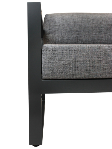 Кресло уличное CAPRI, алюминий цвет серый, серая рогожка фото 8