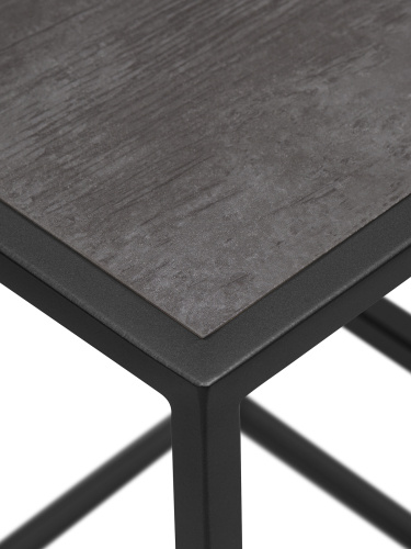 Столик подставка под 4 кашпо TORI, черный, столешницы керамика Antracite фото 4