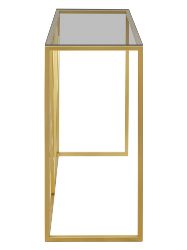 Консоль EVA, золотая, тонированное стекло 1000х350х810 фото 5